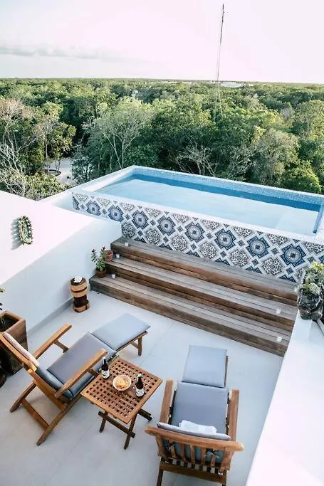 شقة Boho Penthouse Sunset View Priv. Pool Aldea Zama تولوم المكسيك